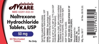 Label 4229163230 Naltrexone 2018 50mg